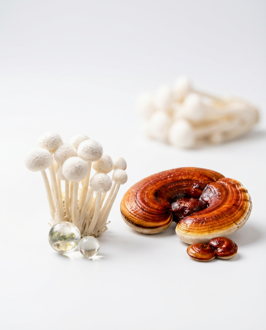 Ganoderma Lucidum and Mucor Meihei mushrooms used in Kinoko Labs Anti-Pigmentation Serum